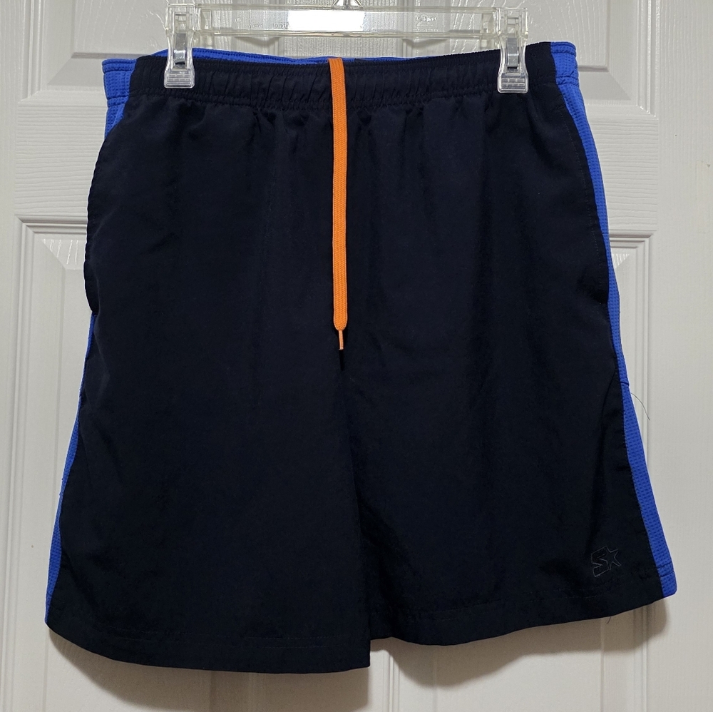 Starter Men's Navy Blue Athletic Shorts